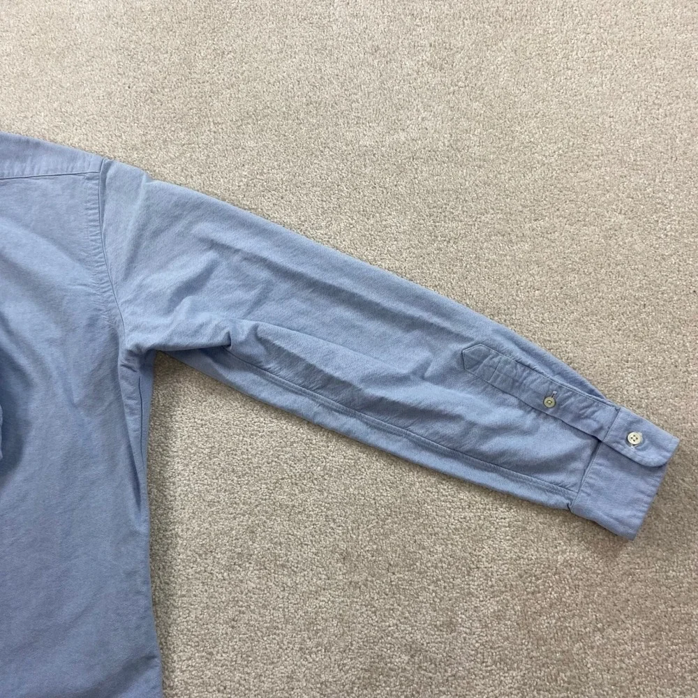 Ralph Lauren Button Down Shirt Mens Large Blue Oxford Long Sleeve Pony Logo